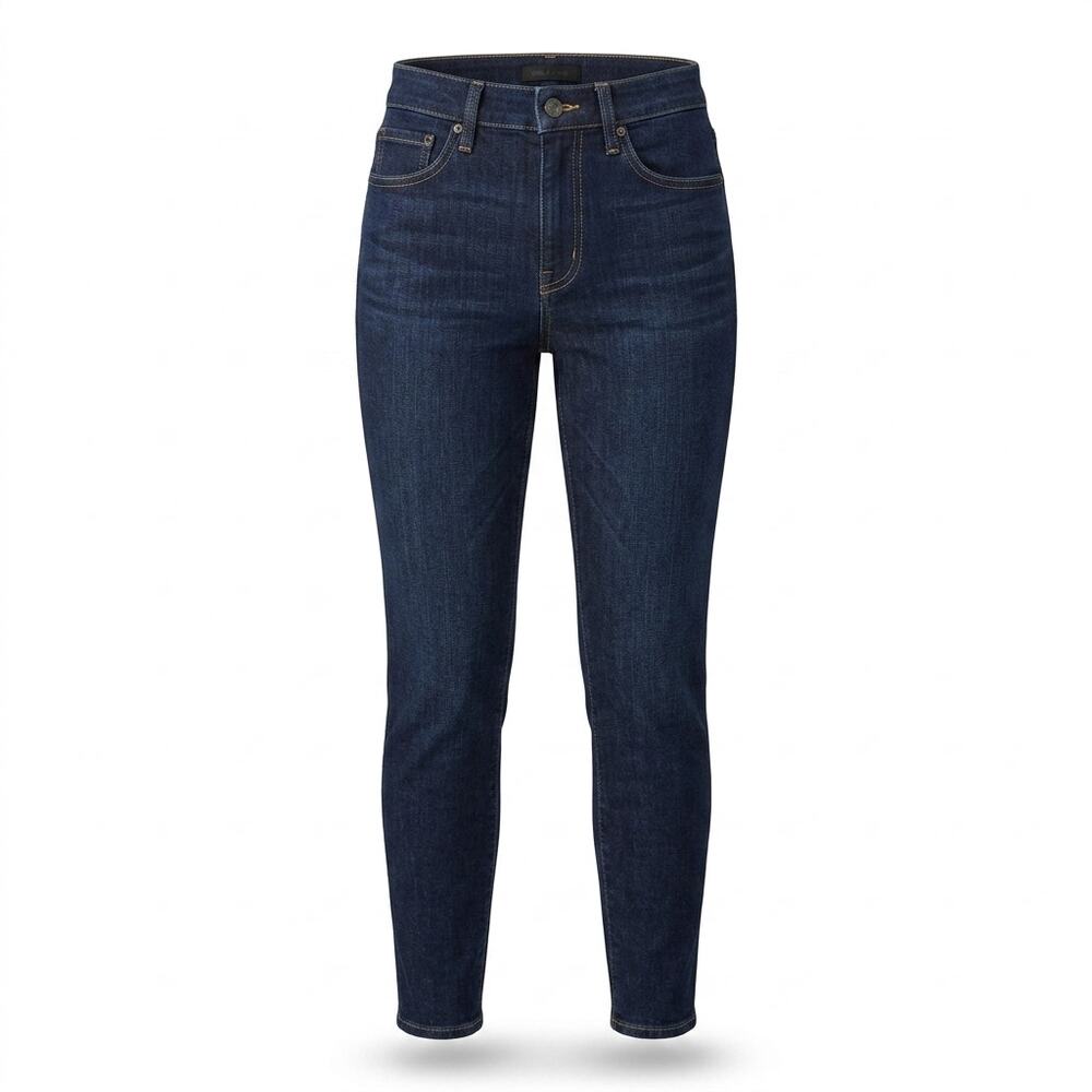 Uniqlo Dark Wash High Waisted Skinny Jeans Women Size 2